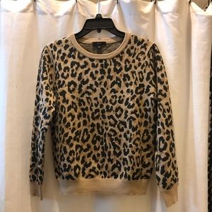 J. Crew leopard sweater Sz XS